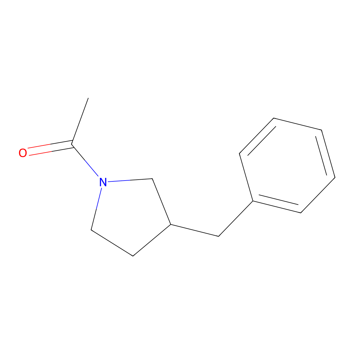 1-(3-Benzylpyrrolidin-1-yl)ethan-1-one molecular structure, CAS 1798594-50-9