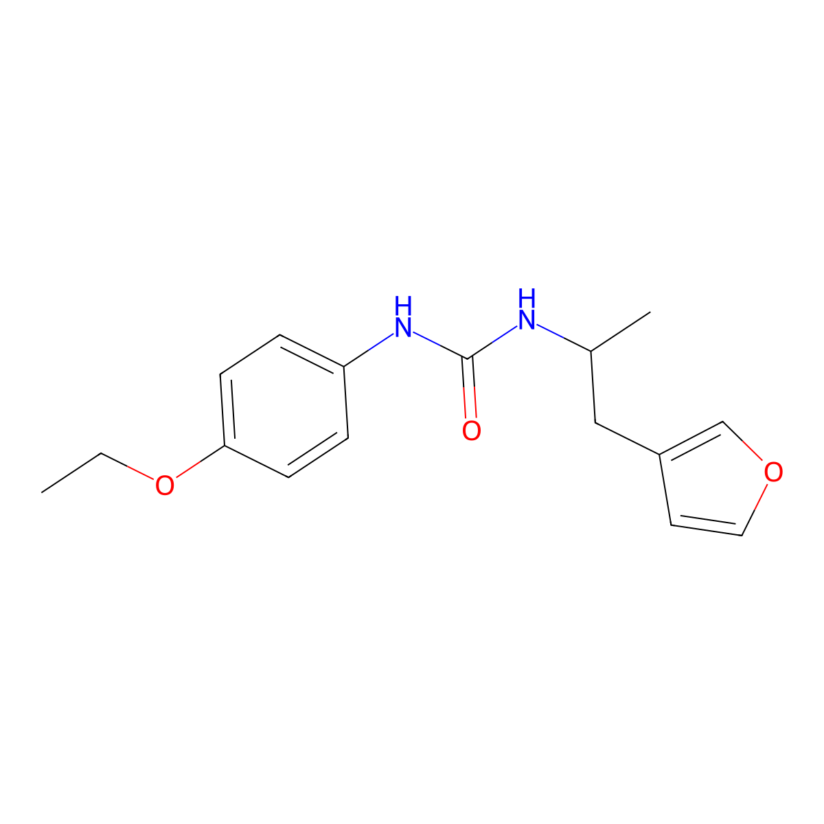 1-(4-Ethoxyphenyl)-3-[1-(furan-3-yl)propan-2-yl]urea molecular structure, CAS 1798618-12-8