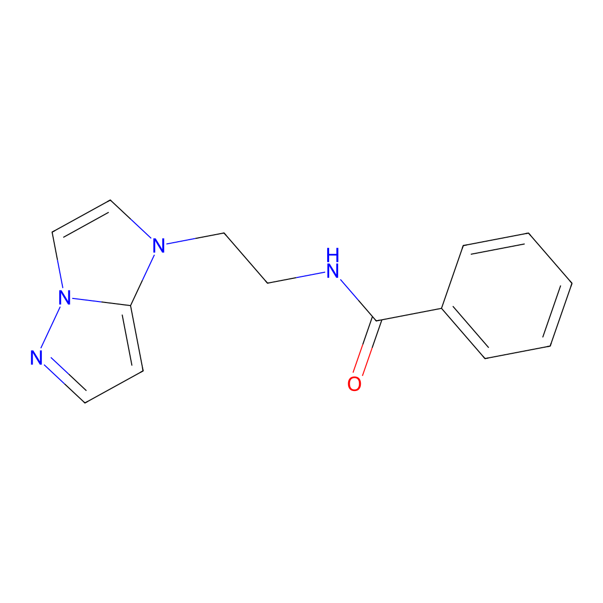 N-(2-(1H-imidazo[1,2-b]pyrazol-1-yl)ethyl)benzamide molecular structure, CAS 1798622-69-1