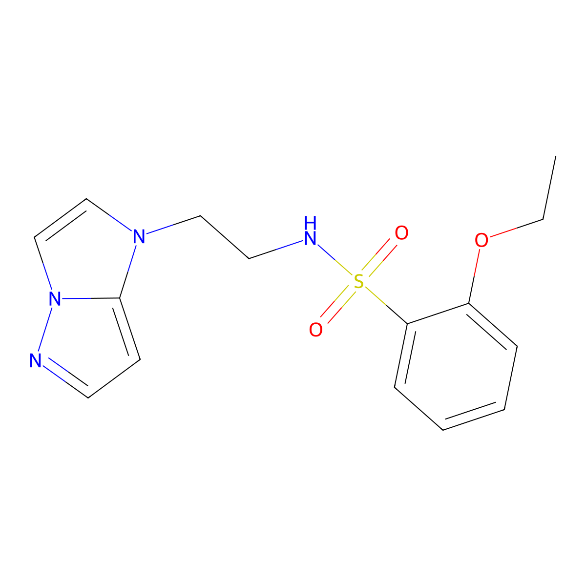 N-(2-(1H-imidazo[1,2-b]pyrazol-1-yl)ethyl)-2-ethoxybenzenesulfonamide molecular structure, CAS 1798622-78-2