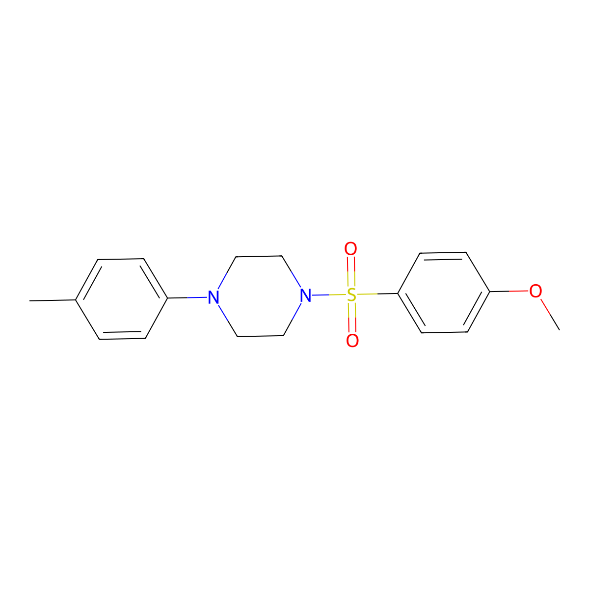 1-(4-Methoxybenzenesulfonyl)-4-(4-methylphenyl)piperazine molecular structure, CAS 1798623-17-2