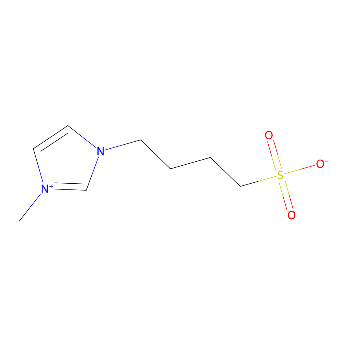 4-(1-Methyl-1H-imidazol-3-ium-3-yl)butane-1-sulfonate molecular structure, CAS 179863-07-1