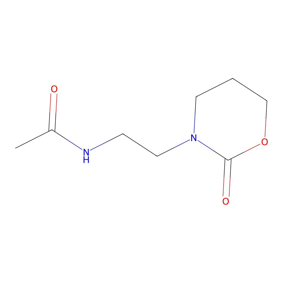 N-(2-(2-oxo-1,3-oxazinan-3-yl)ethyl)acetamide molecular structure, CAS 1798634-78-2