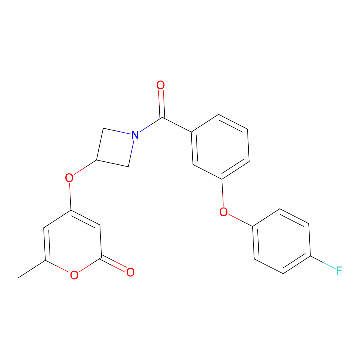 4-((1-(3-(4-fluorophenoxy)benzoyl)azetidin-3-yl)oxy)-6-methyl-2H-pyran-2-one molecular structure, CAS 1798639-63-0
