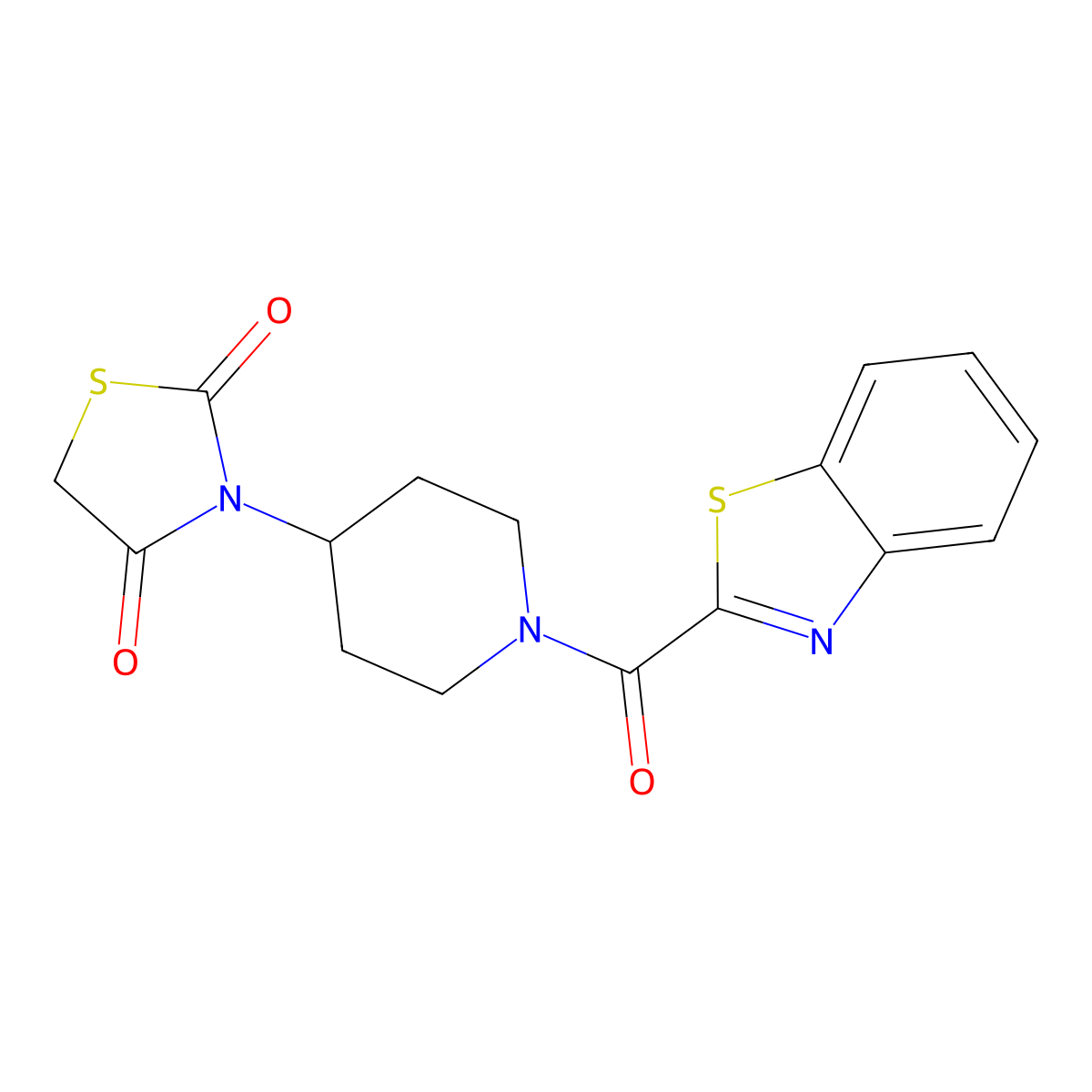 3-(1-(Benzo[d]thiazole-2-carbonyl)piperidin-4-yl)thiazolidine-2,4-dione molecular structure, CAS 1798640-72-8