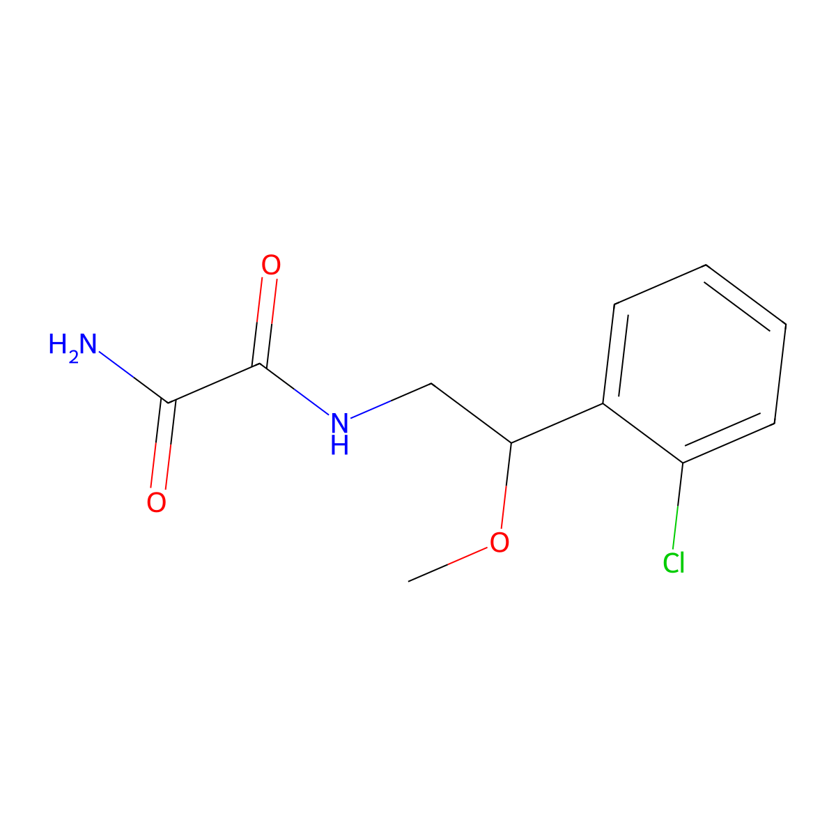N1-(2-(2-chlorophenyl)-2-methoxyethyl)oxalamide molecular structure, CAS 1798659-79-6