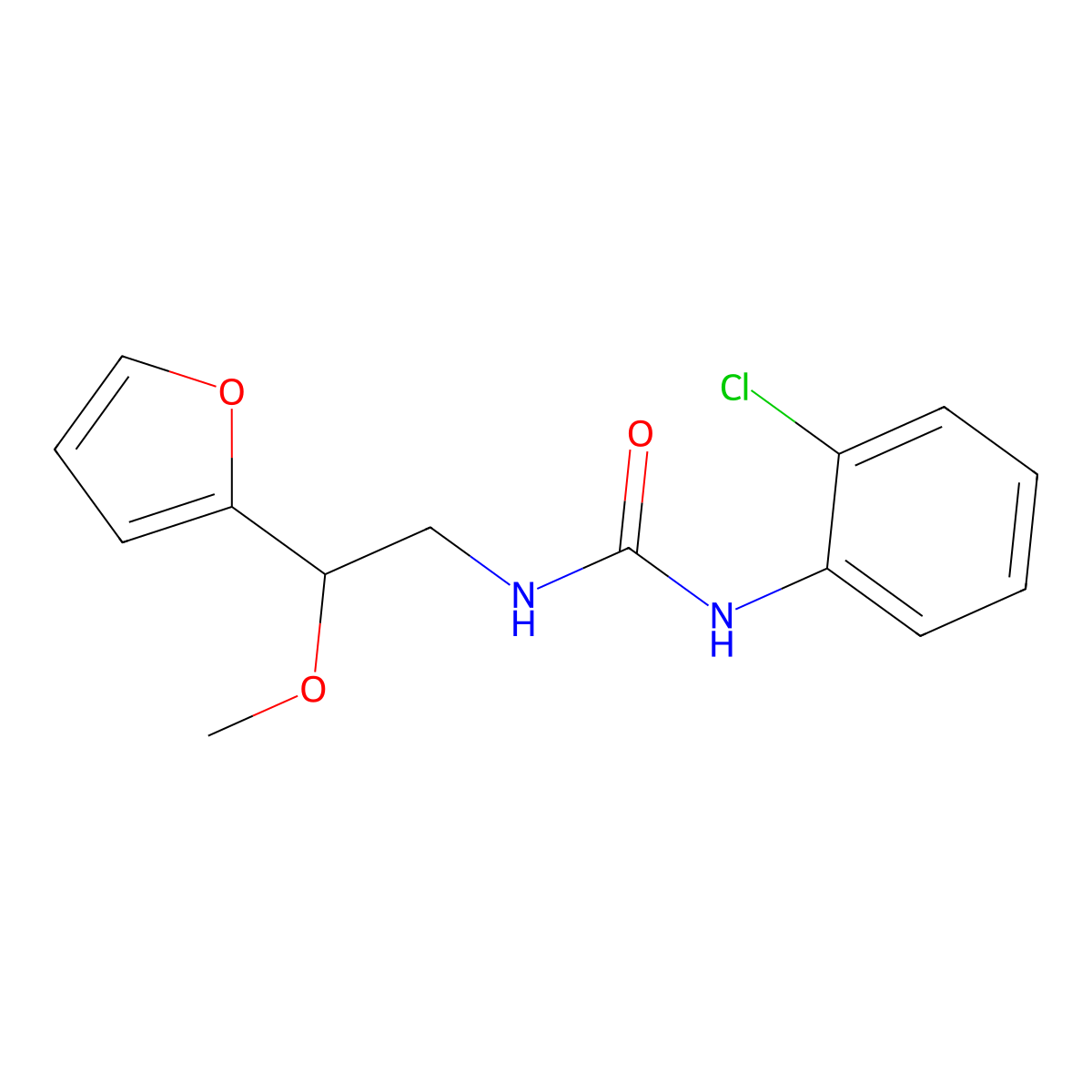 1-(2-Chlorophenyl)-3-[2-(furan-2-yl)-2-methoxyethyl]urea molecular structure, CAS 1798660-30-6