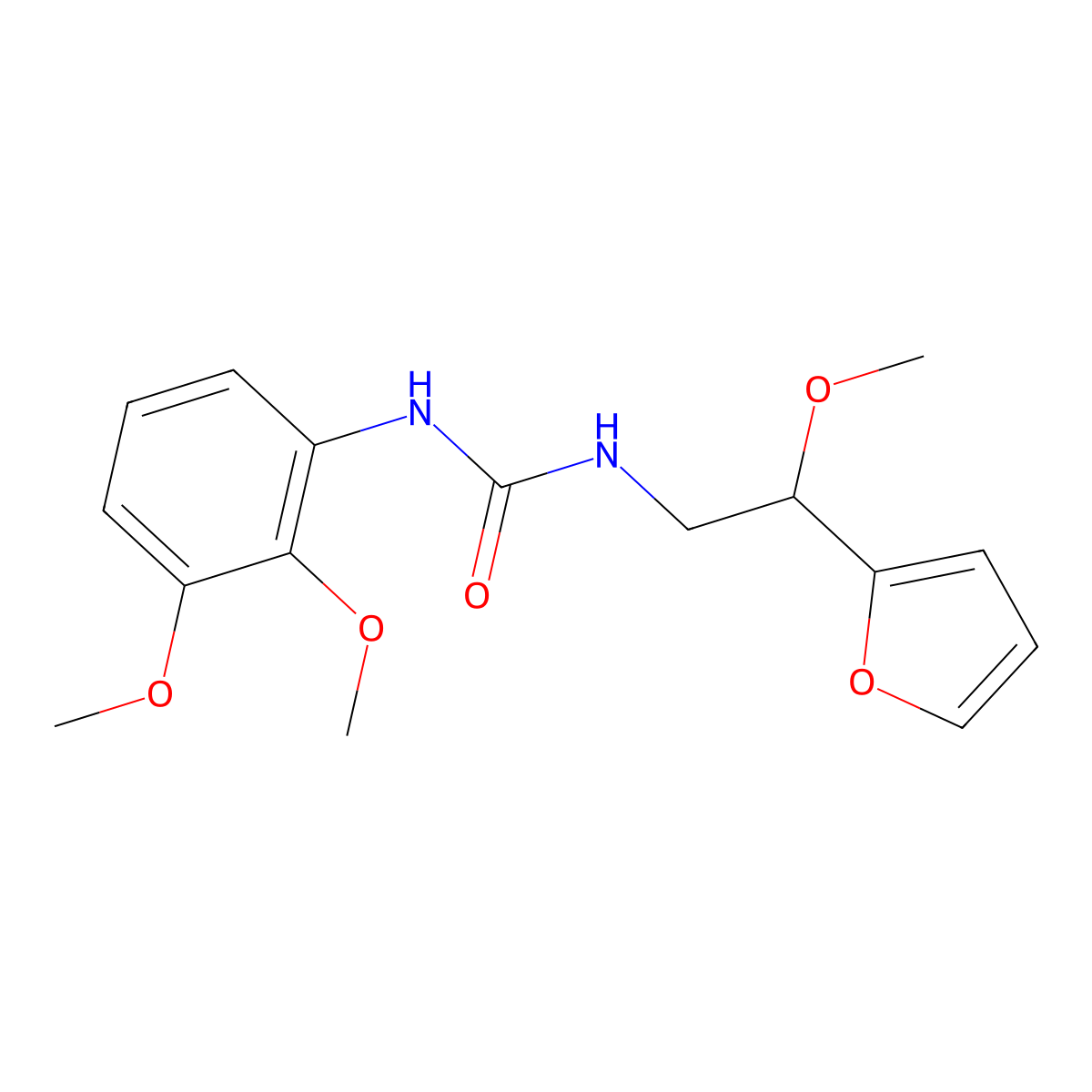 1-(2,3-Dimethoxyphenyl)-3-[2-(furan-2-yl)-2-methoxyethyl]urea molecular structure, CAS 1798660-35-1
