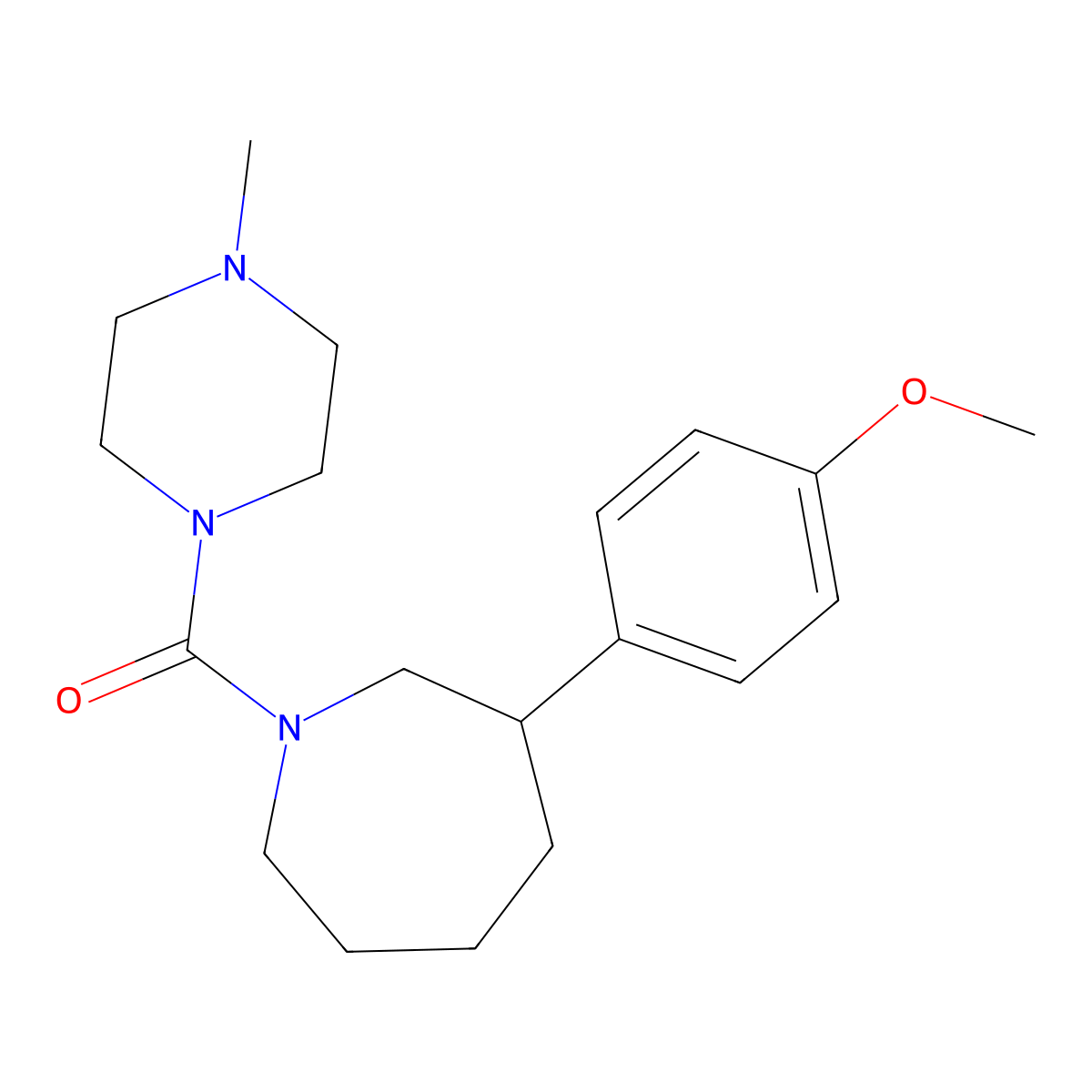 (3-(4-Methoxyphenyl)azepan-1-yl)(4-methylpiperazin-1-yl)methanone molecular structure, CAS 1798660-77-1