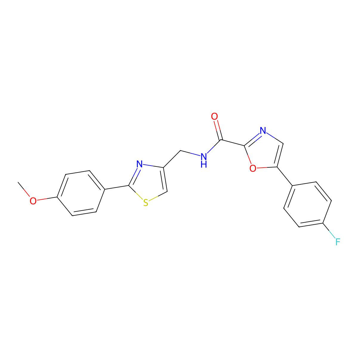 5-(4-fluorophenyl)-N-((2-(4-methoxyphenyl)thiazol-4-yl)methyl)oxazole-2-carboxamide molecular structure, CAS 1798679-59-0