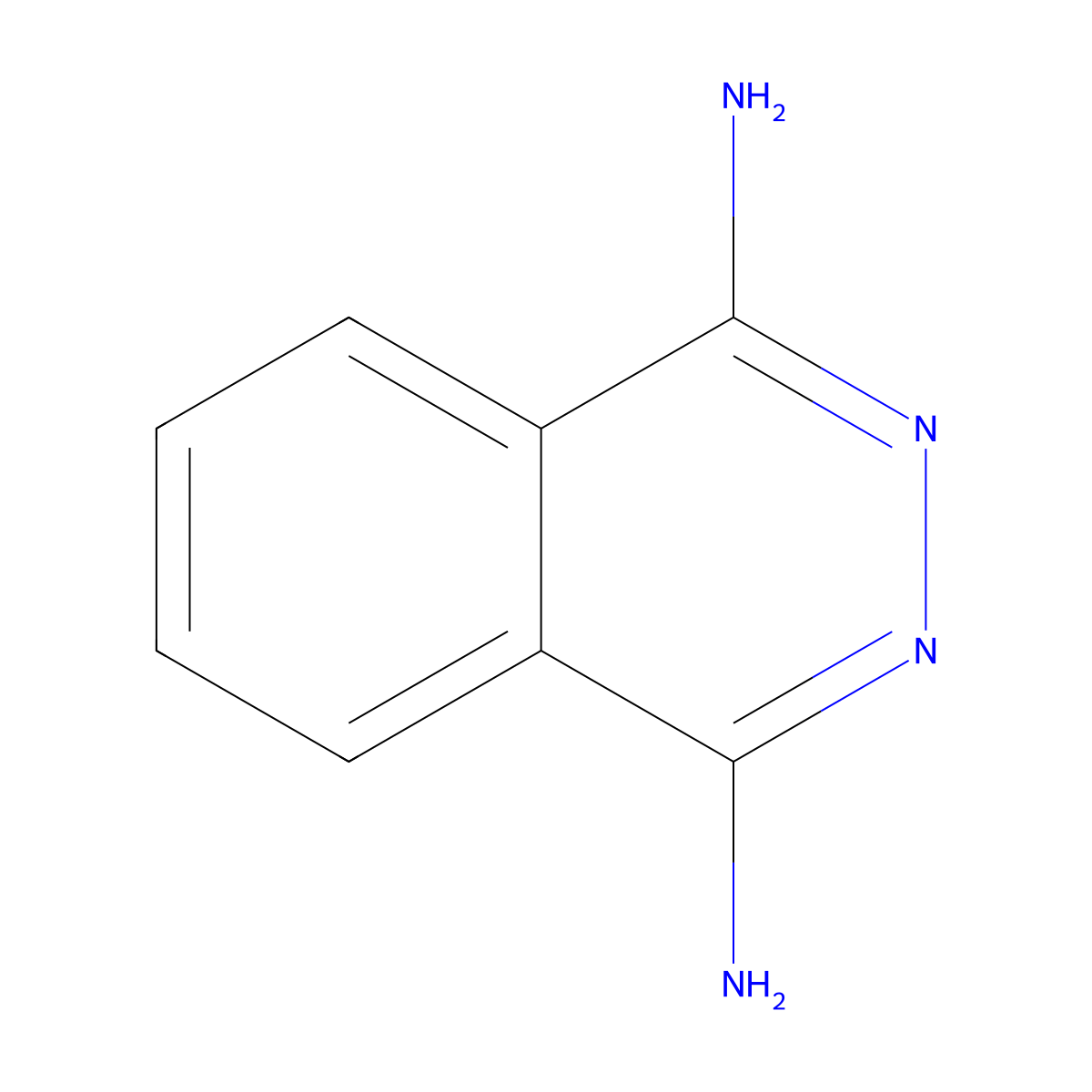 Phthalazine-1,4-diamine molecular structure, CAS 17987-70-1