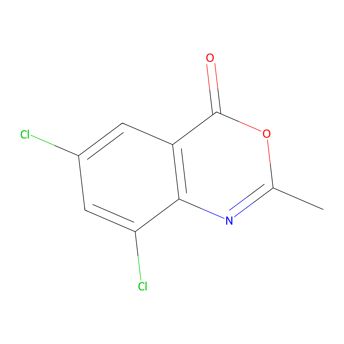 6,8-dichloro-2-methyl-4H-benzo[d][1,3]oxazin-4-one molecular structure, CAS 17987-77-8