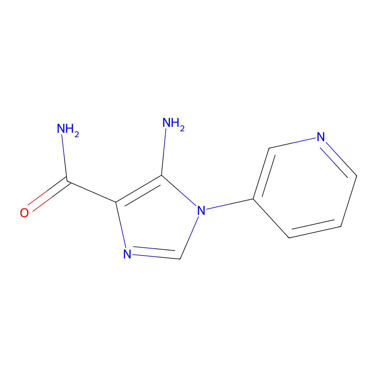 5-amino-1-(pyridin-3-yl)-1H-imidazole-4-carboxamide molecular structure, CAS 1798713-75-3
