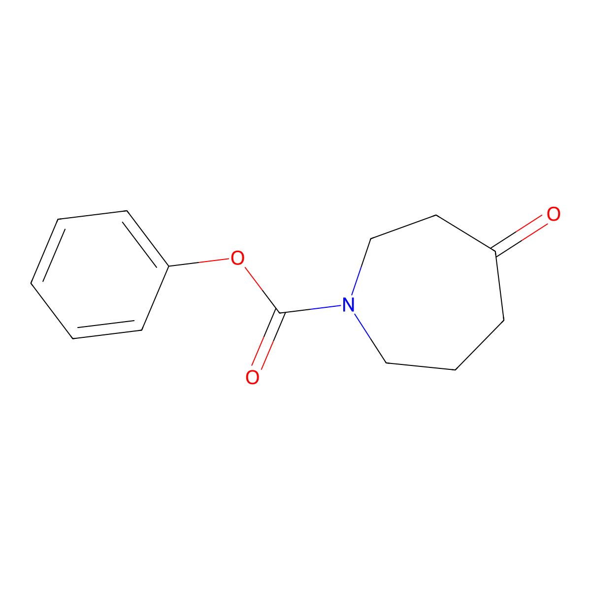 Phenyl 4-oxoazepane-1-carboxylate molecular structure, CAS 1798716-06-9