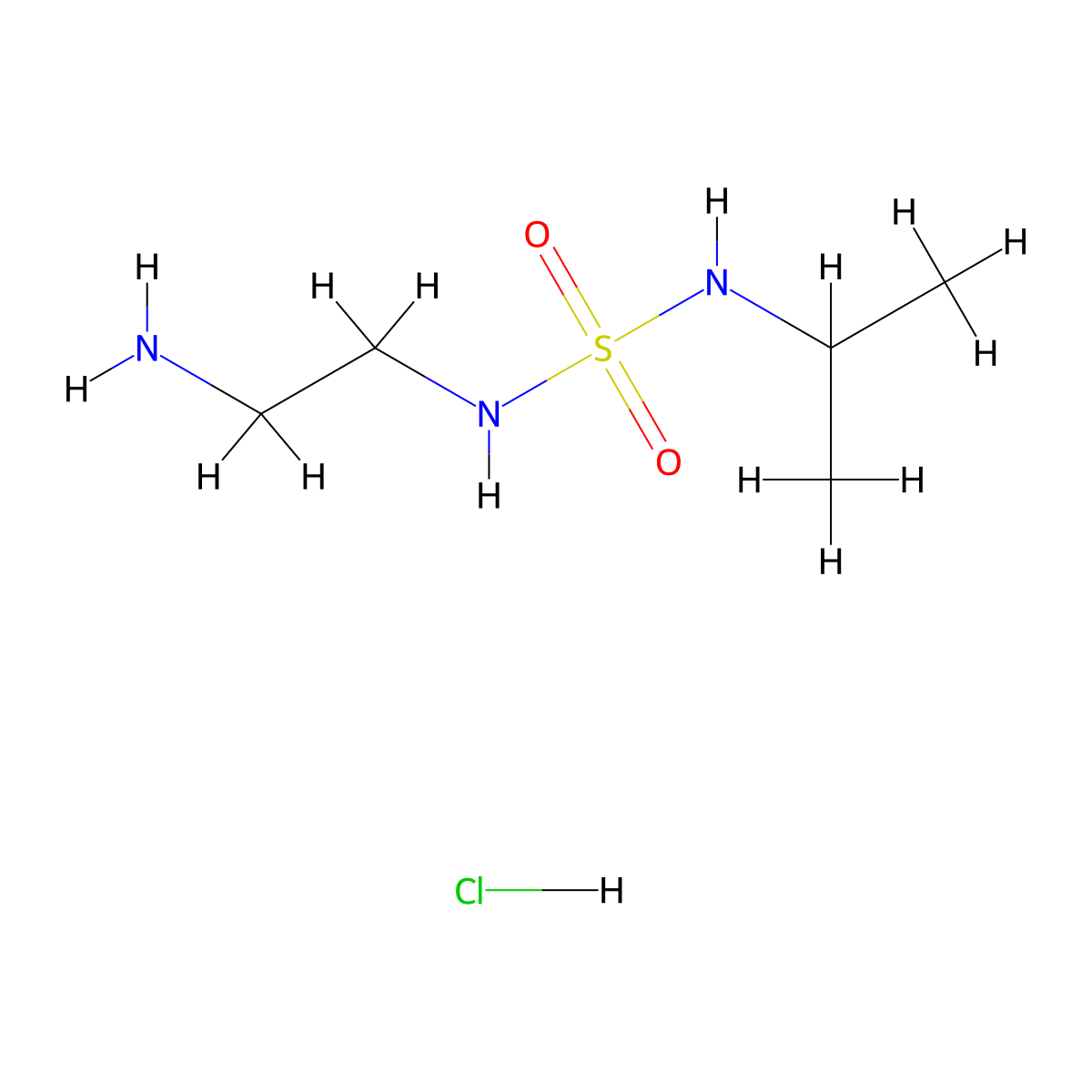 [(2-Aminoethyl)sulfamoyl](propan-2-yl)amine hydrochloride molecular structure, CAS 1798717-49-3
