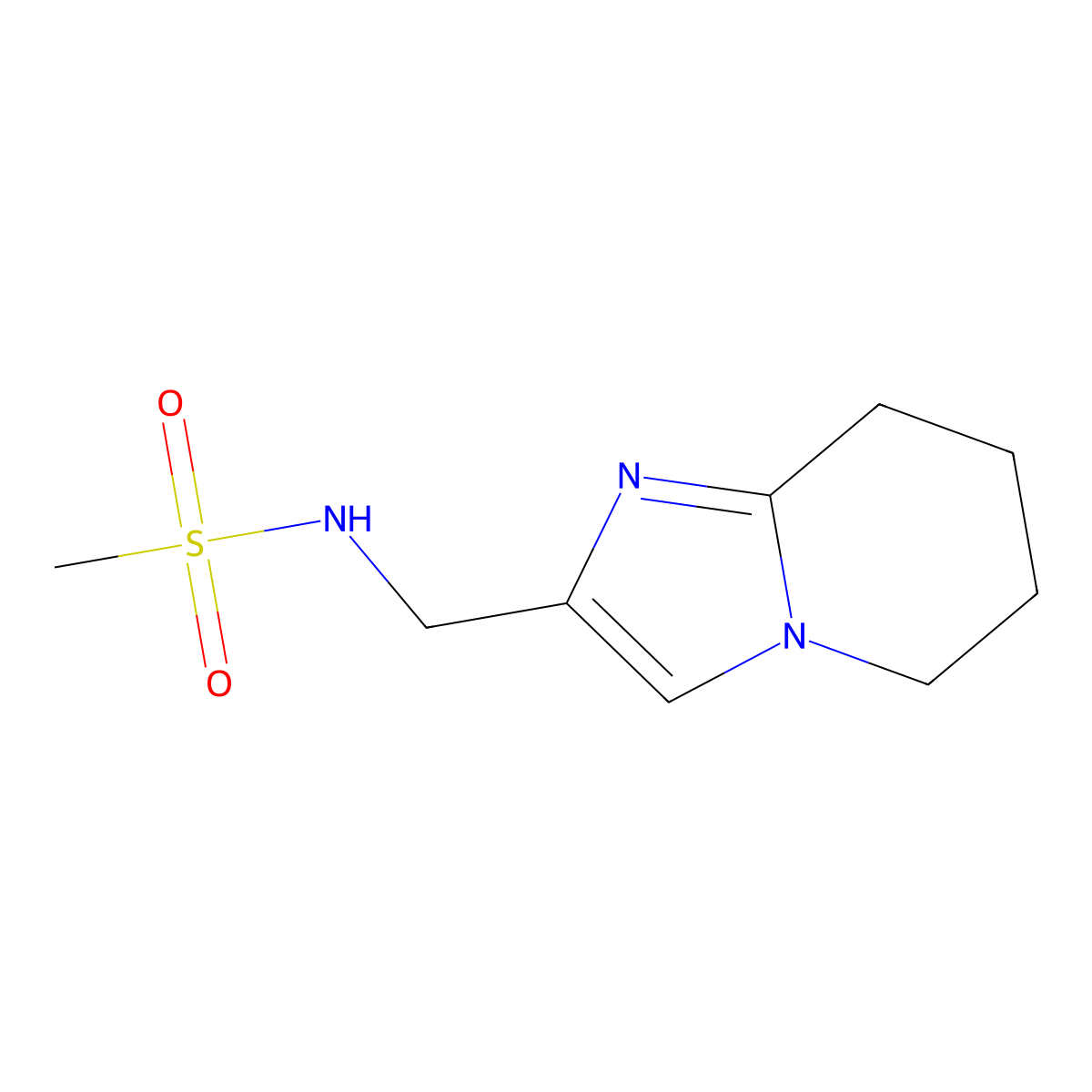 N-({5H,6H,7H,8H-imidazo[1,2-a]pyridin-2-yl}methyl)methanesulfonamide molecular structure, CAS 1798724-79-4