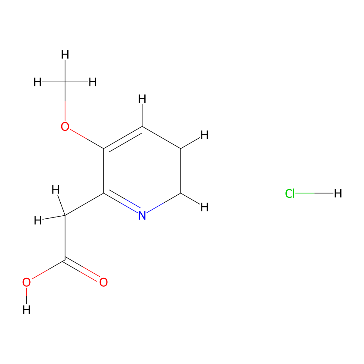 2-(3-Methoxypyridin-2-yl)acetic acid hydrochloride molecular structure, CAS 1798728-20-7