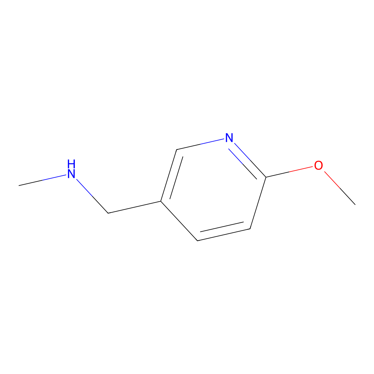 [(6-Methoxypyridin-3-yl)methyl](methyl)amine molecular structure, CAS 179873-20-2