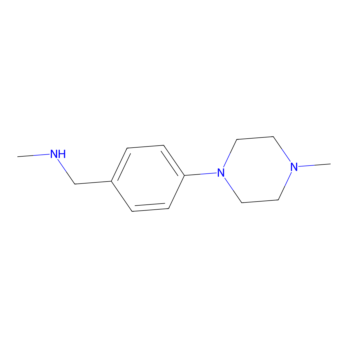 N-methyl-N-[4-(4-methylpiperazin-1-yl)benzyl]amine molecular structure, CAS 179873-35-9