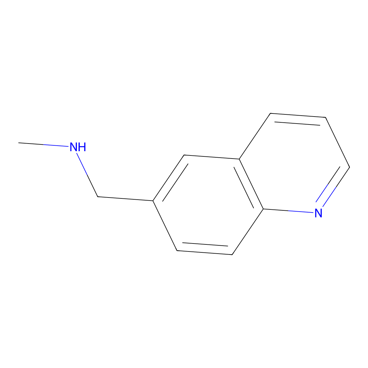 Methyl[(quinolin-6-yl)methyl]amine molecular structure, CAS 179873-36-0