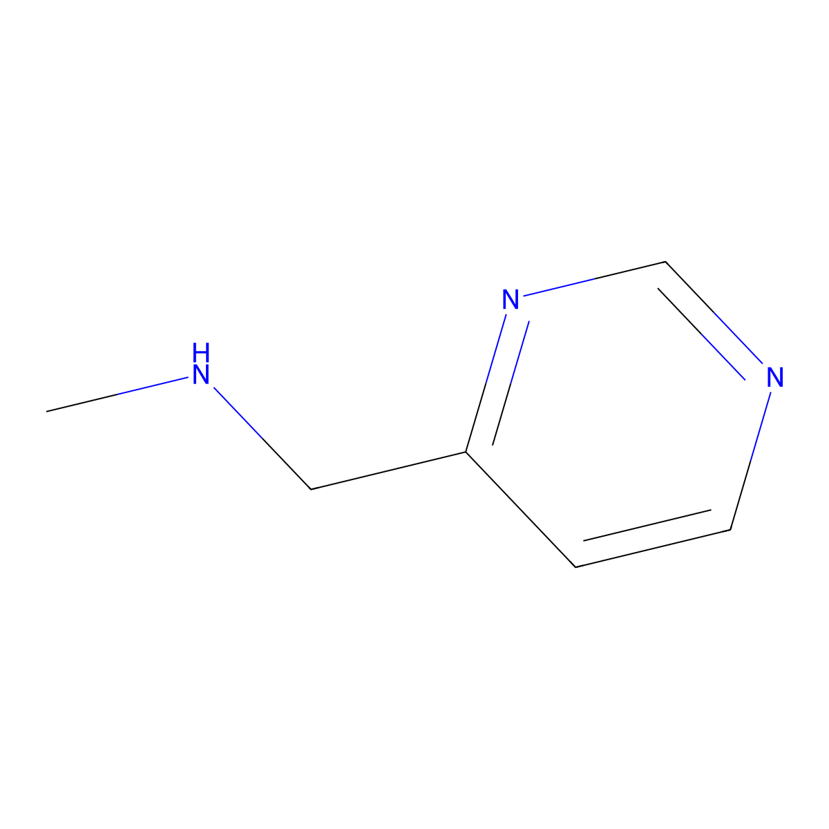 N-Methyl-1-(pyrimidin-4-yl)methanamine molecular structure, CAS 179873-38-2