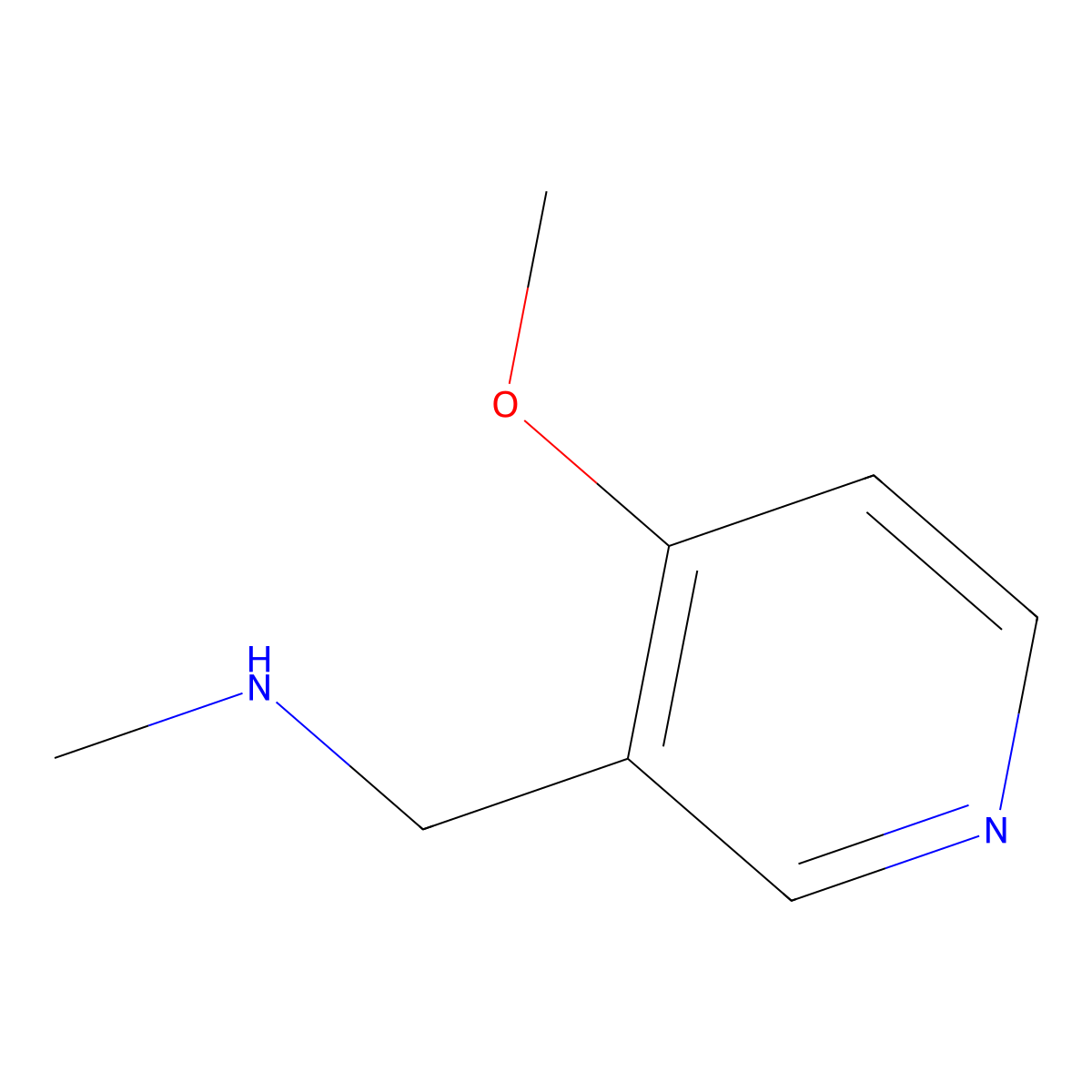 1-(4-Methoxypyridin-3-YL)-N-methylmethanamine molecular structure, CAS 179873-55-3