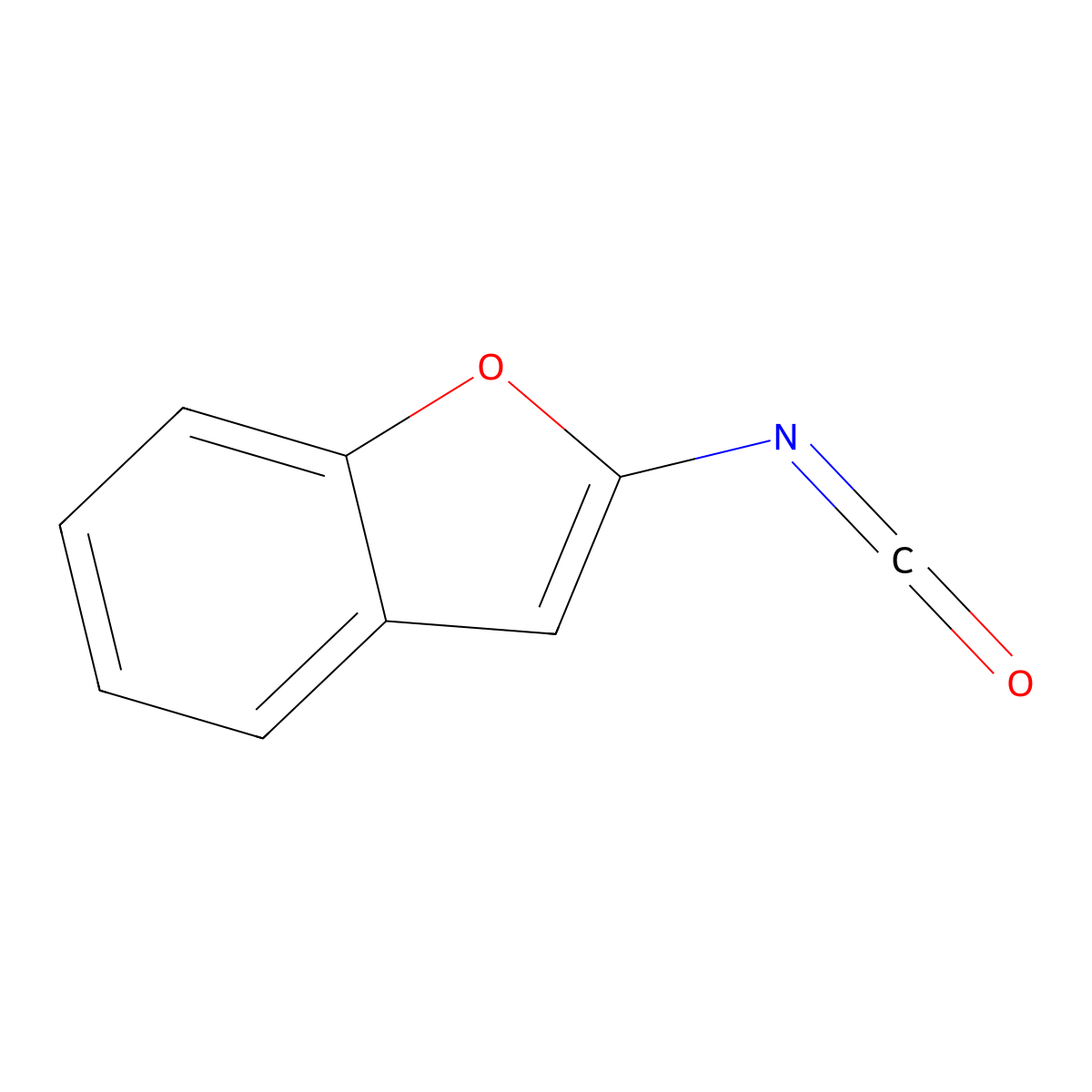 2-Isocyanatobenzofuran molecular structure, CAS 179873-62-2