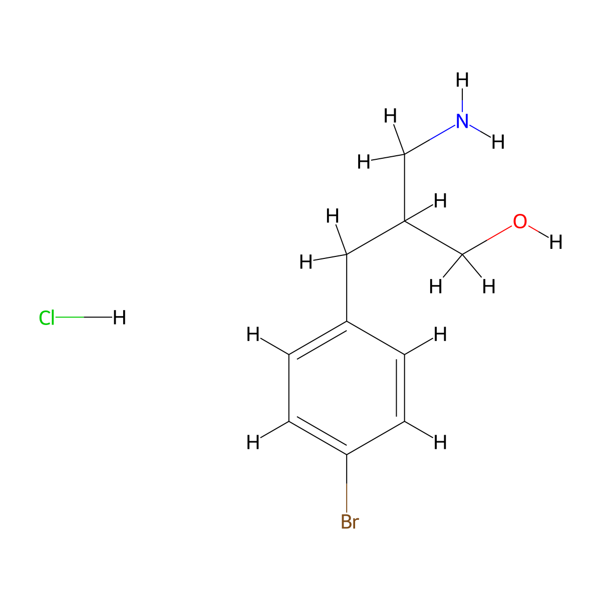 3-Amino-2-[(4-bromophenyl)methyl]propan-1-ol hydrochloride molecular structure, CAS 1798731-05-1