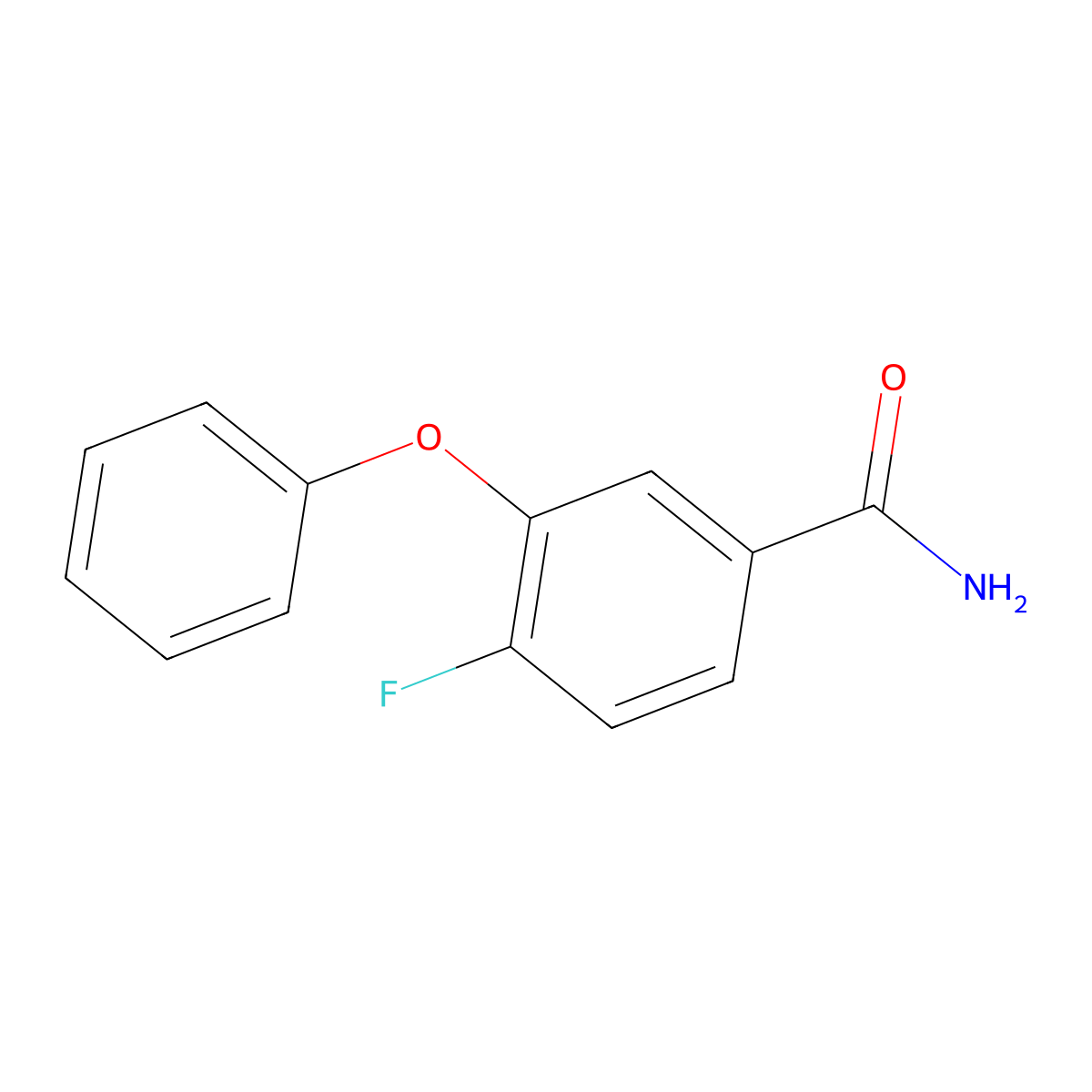 4-Fluoro-3-phenoxybenzamide molecular structure, CAS 1798731-55-1