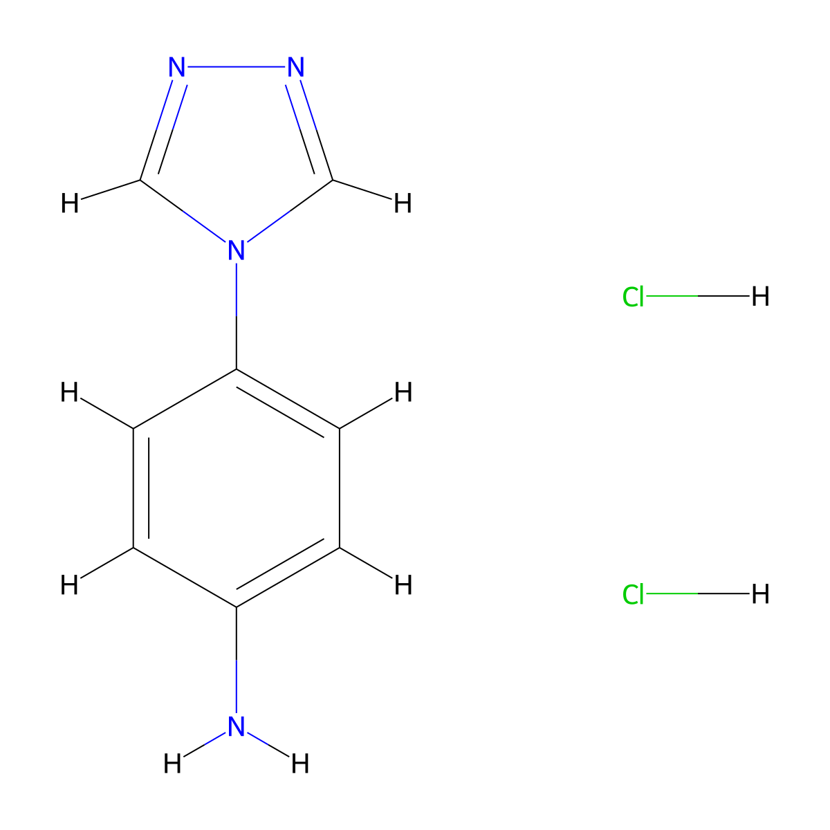 4-(4H-1,2,4-triazol-4-yl)aniline dihydrochloride molecular structure, CAS 1798736-93-2