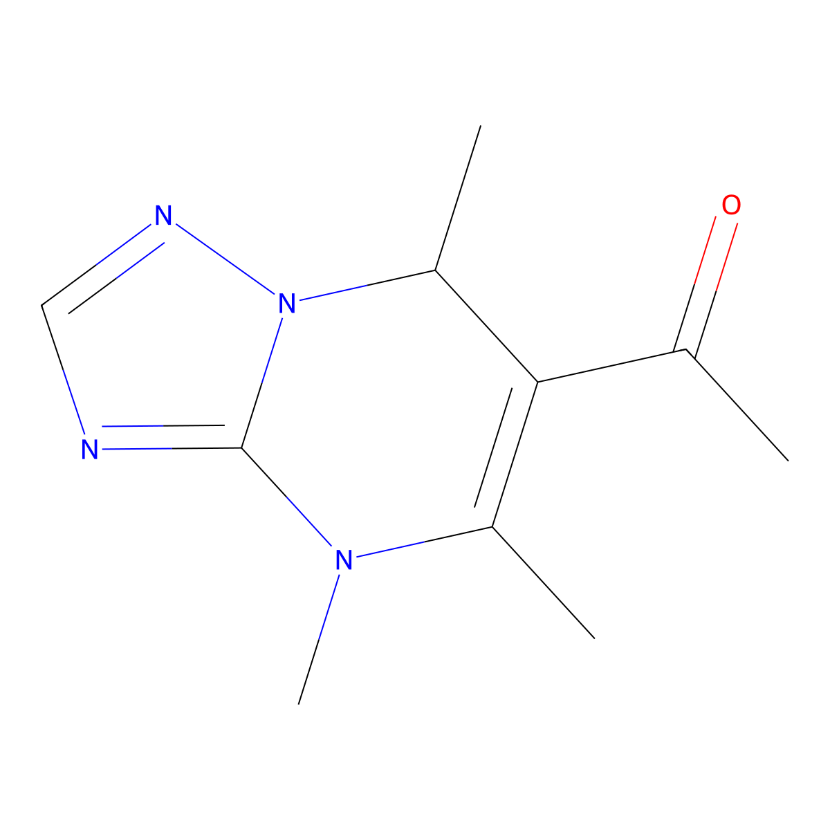 1-{4,5,7-trimethyl-4H,7H-[1,2,4]triazolo[1,5-a]pyrimidin-6-yl}ethan-1-one molecular structure, CAS 1798751-08-2