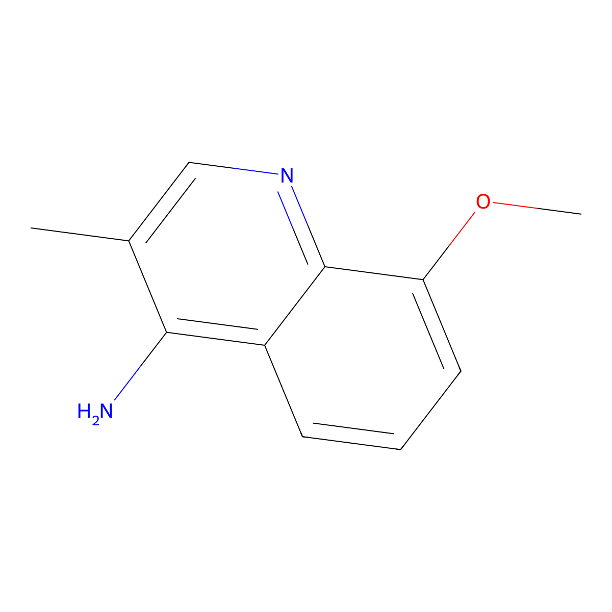 8-Methoxy-3-methylquinolin-4-amine molecular structure, CAS 1798756-29-2