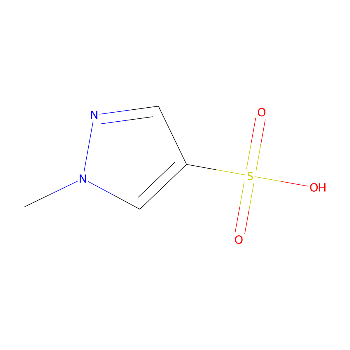 1-Methyl-1h-pyrazole-4-sulfonic acid molecular structure, CAS 1798770-47-4