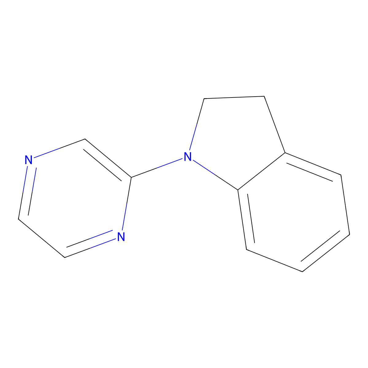1-(Pyrazine-2-yl)indoline molecular structure, CAS 1798782-35-0
