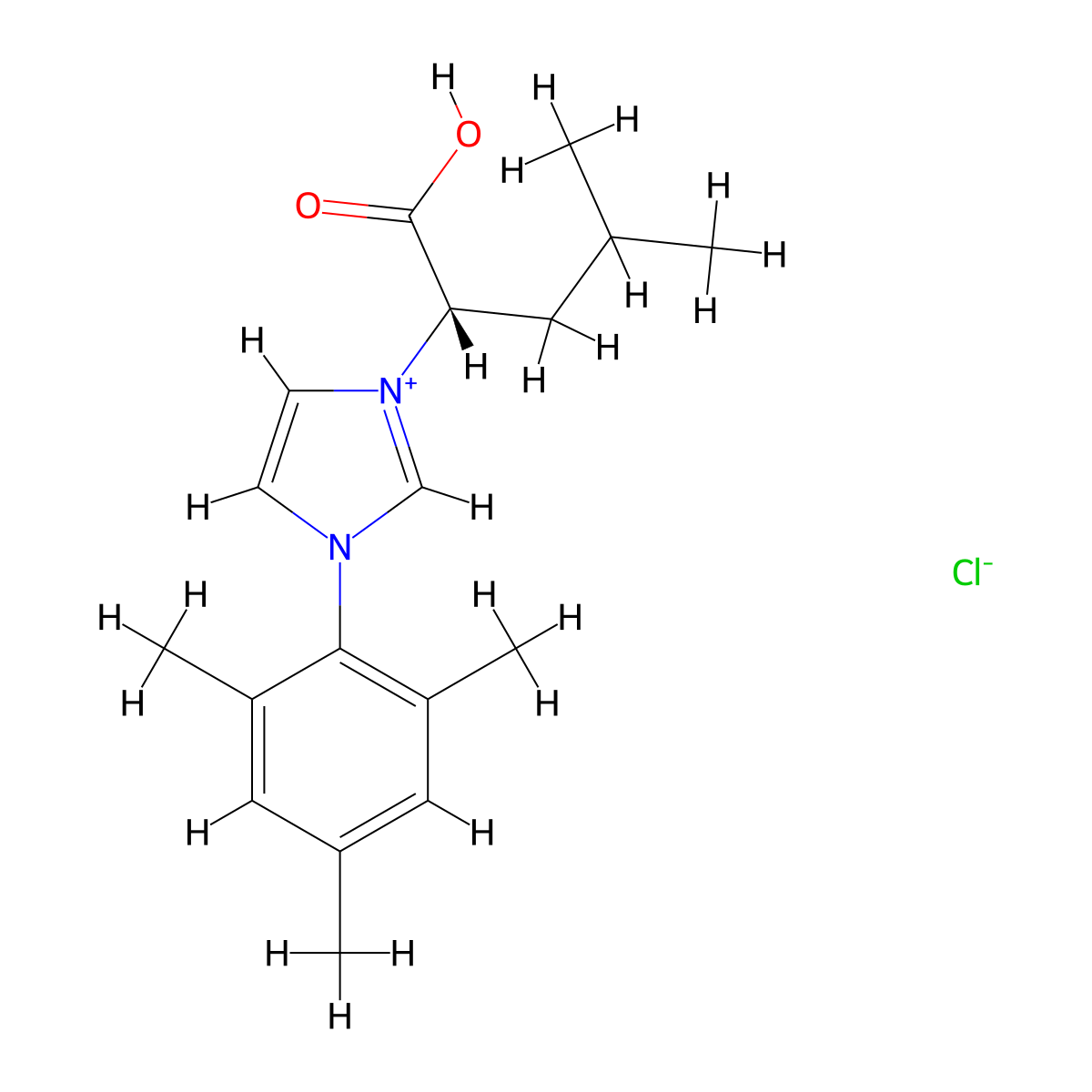 (S)-1-(1-Carboxy-3-methylbutyl)-3-mesityl-1H-imidazol-3-ium chloride molecular structure, CAS 1798786-48-7