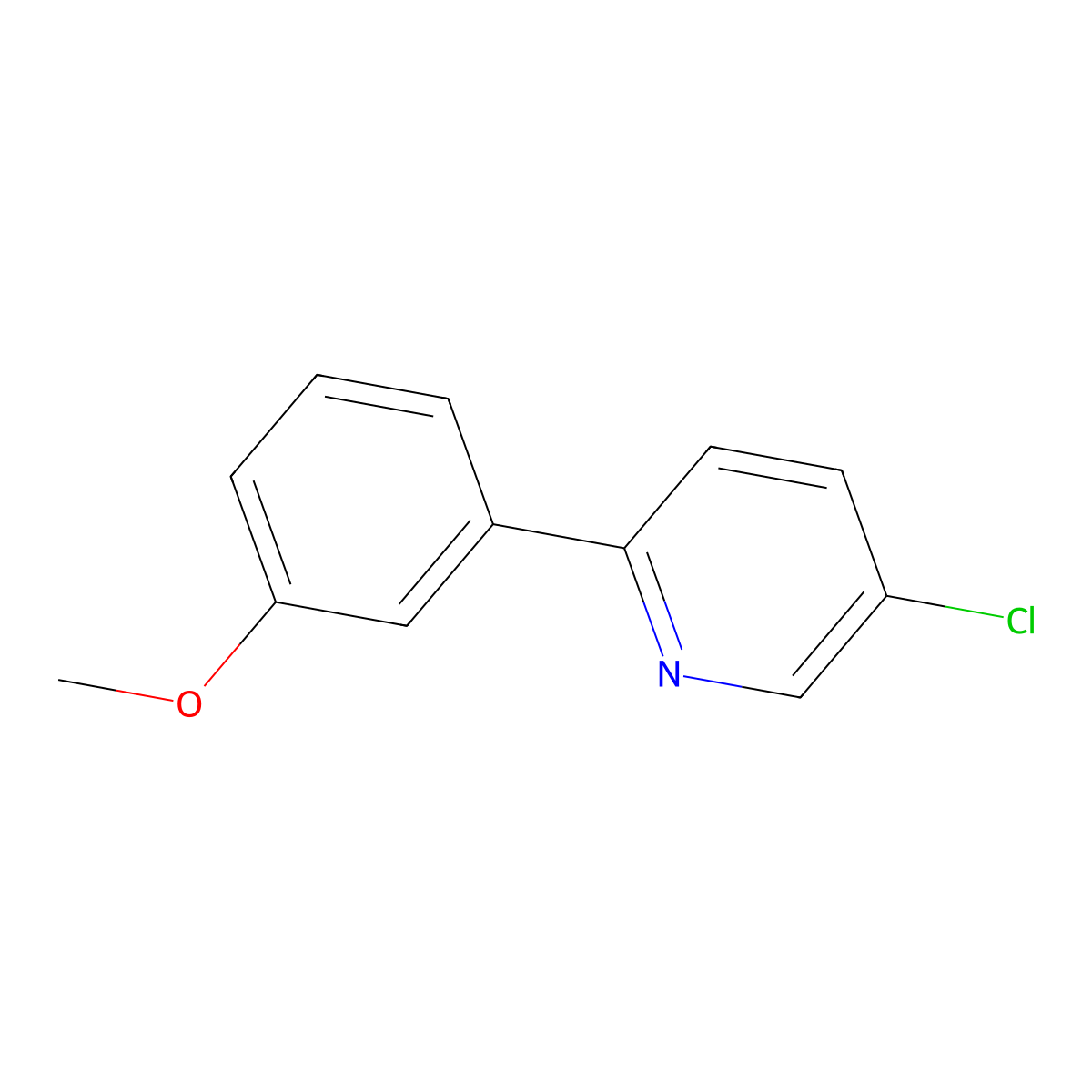 5-Chloro-2-(3-methoxyphenyl)pyridine molecular structure, CAS 1798789-13-5