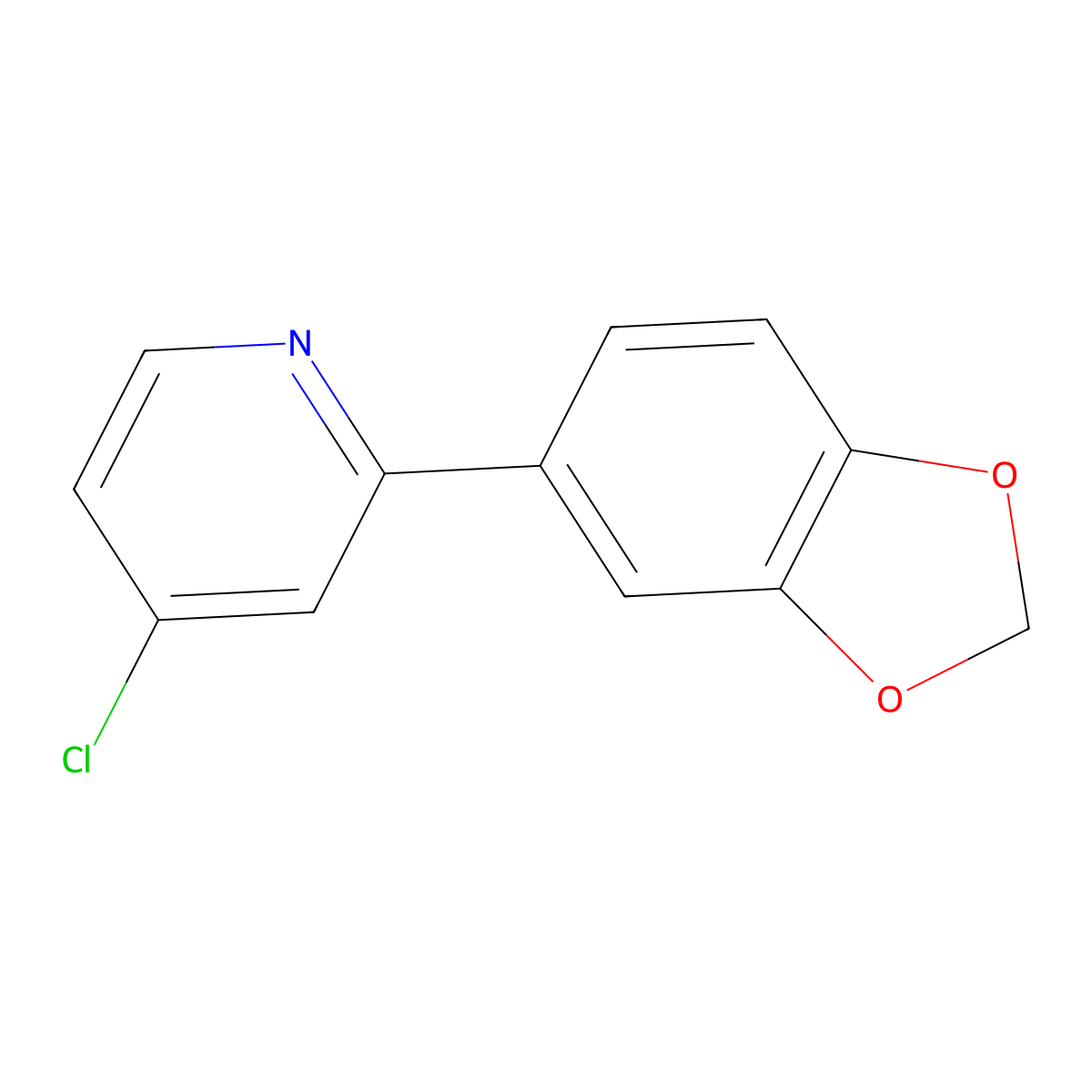 2-(2H-1,3-benzodioxol-5-yl)-4-chloropyridine molecular structure, CAS 1798789-17-9
