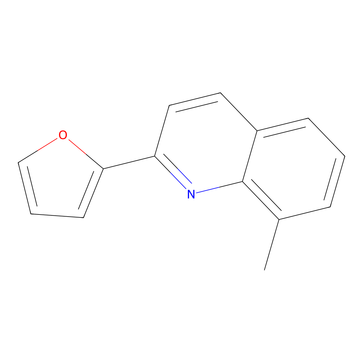2-(Furan-2-yl)-8-methylquinoline molecular structure, CAS 1798799-43-5
