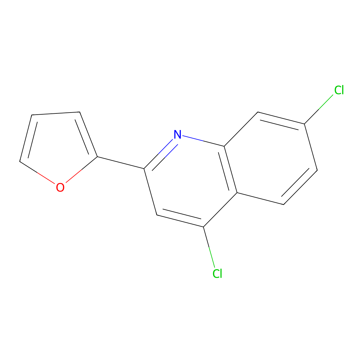 4,7-Dichloro-2-(furan-2-yl)quinoline molecular structure, CAS 1798799-44-6