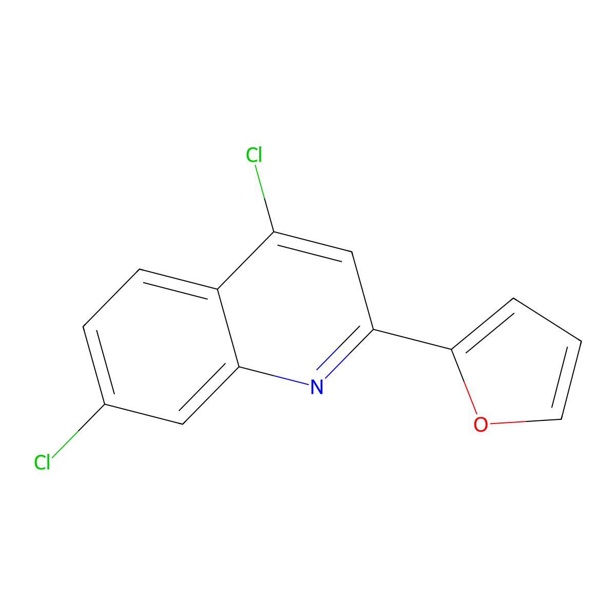 4,7-Dichloro-2-(furan-2-yl)quinoline molecular structure, CAS 1798799-44-6