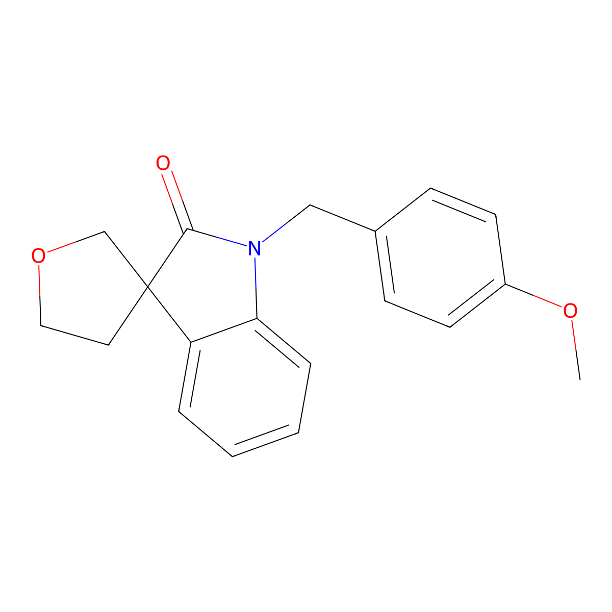 1'-(4-Methoxybenzyl)-4,5-dihydro-2H-spiro[furan-3,3'-indolin]-2'-one molecular structure, CAS 1798828-34-8