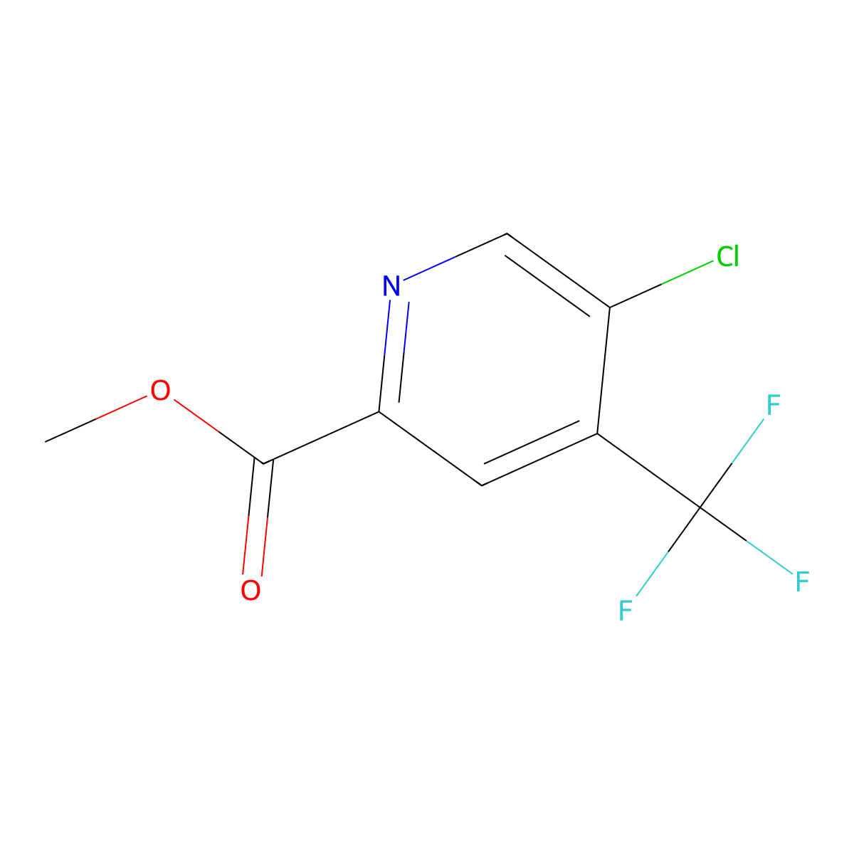 Methyl 5-chloro-4-(trifluoromethyl)picolinate molecular structure, CAS 1798842-76-8