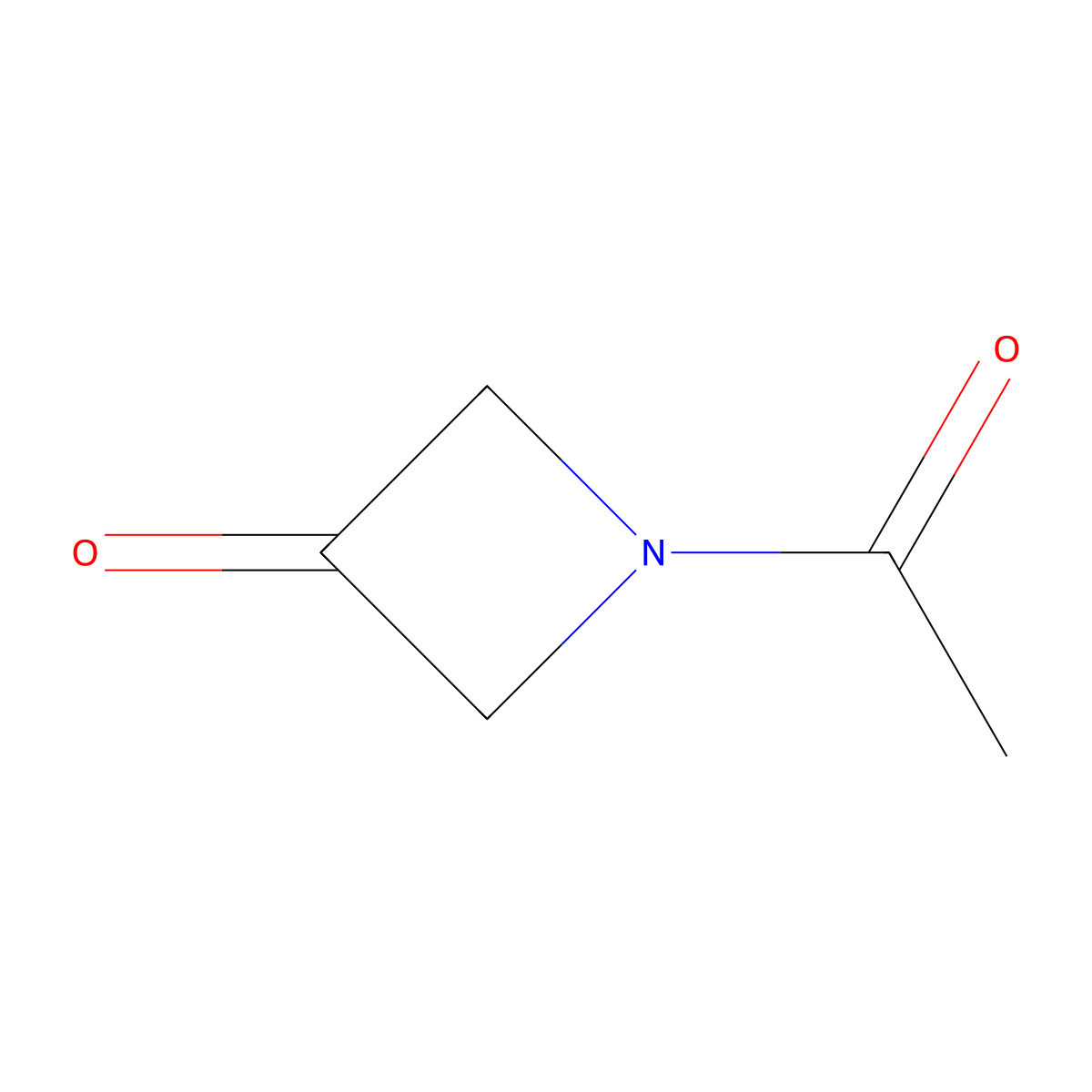 1-Acetylazetidin-3-one molecular structure, CAS 179894-05-4