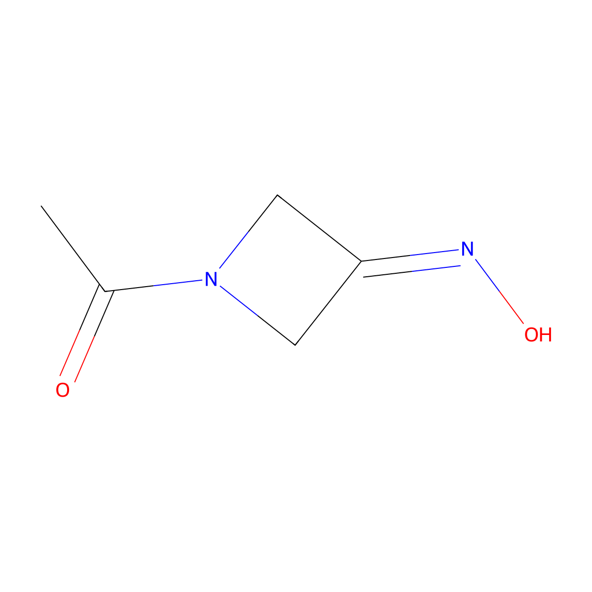 1-(3-Hydroxyiminoazetidin-1-yl)ethanone molecular structure, CAS 179894-09-8