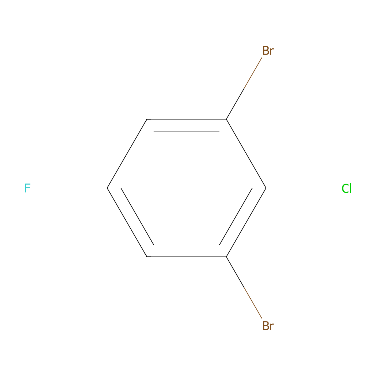 1,3-Dibromo-2-chloro-5-fluorobenzene molecular structure, CAS 179897-90-6