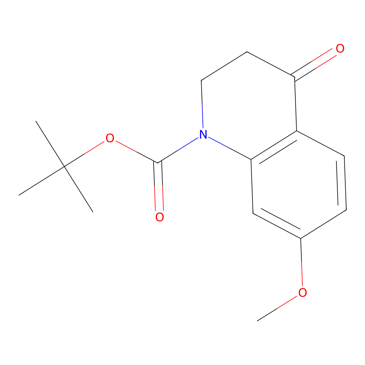 Tert-butyl 7-methoxy-4-oxo-3,4-dihydroquinoline-1(2H)-carboxylate molecular structure, CAS 179897-99-5