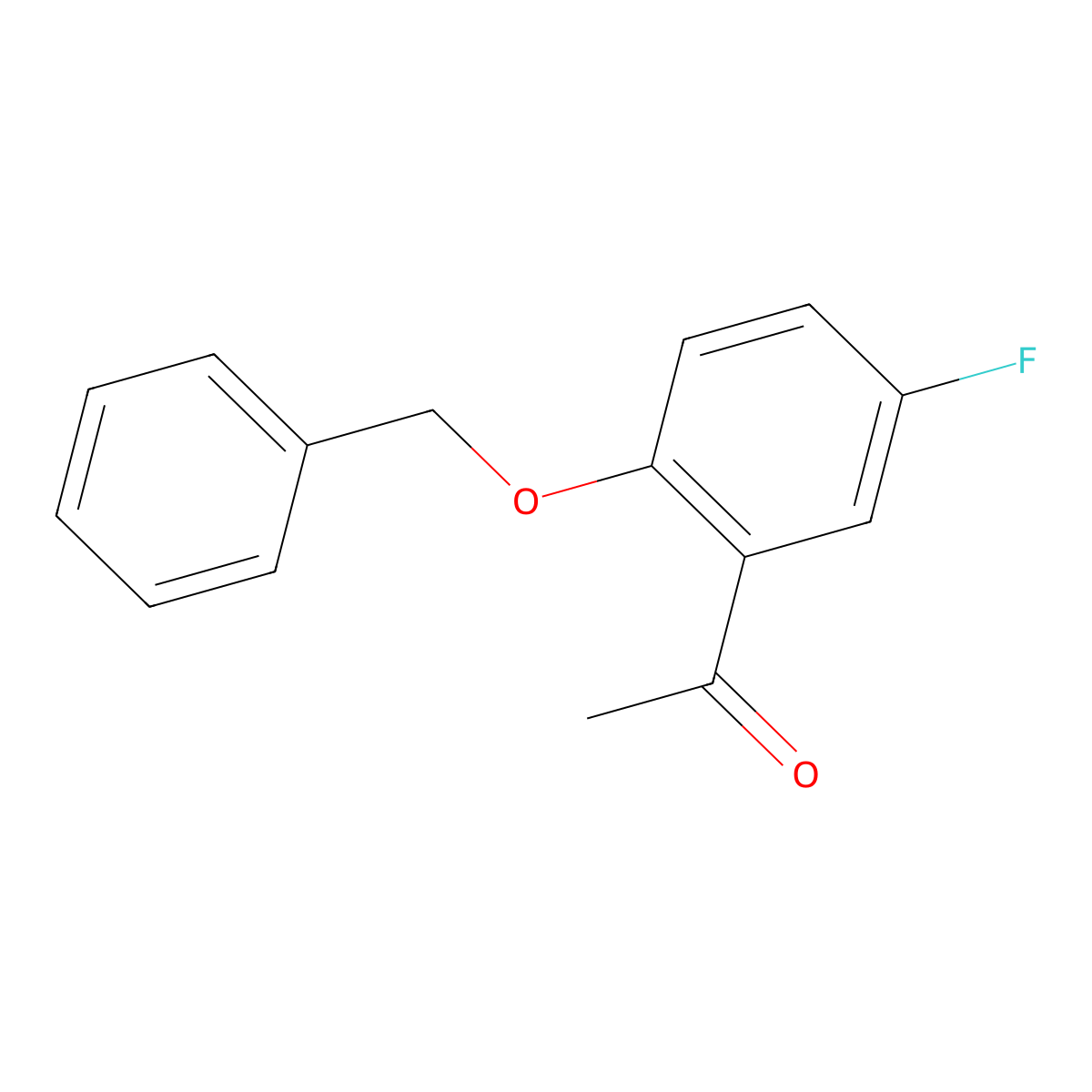 1-[5-Fluoro-2-(phenylmethoxy)phenyl]ethanone molecular structure, CAS 1799-18-4