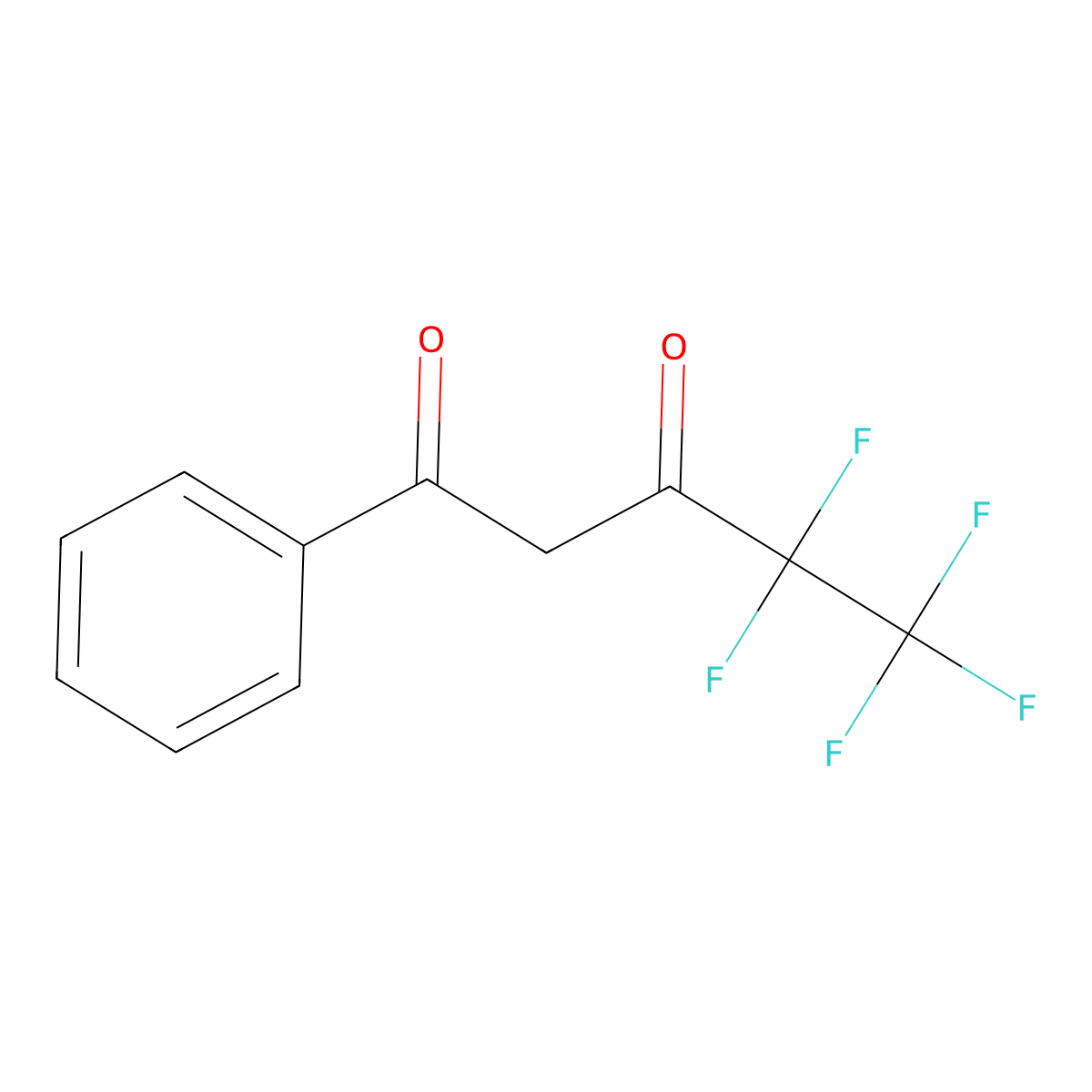 4,4,5,5,5-Pentafluoro-1-phenylpentane-1,3-dione molecular structure, CAS 1799-50-4