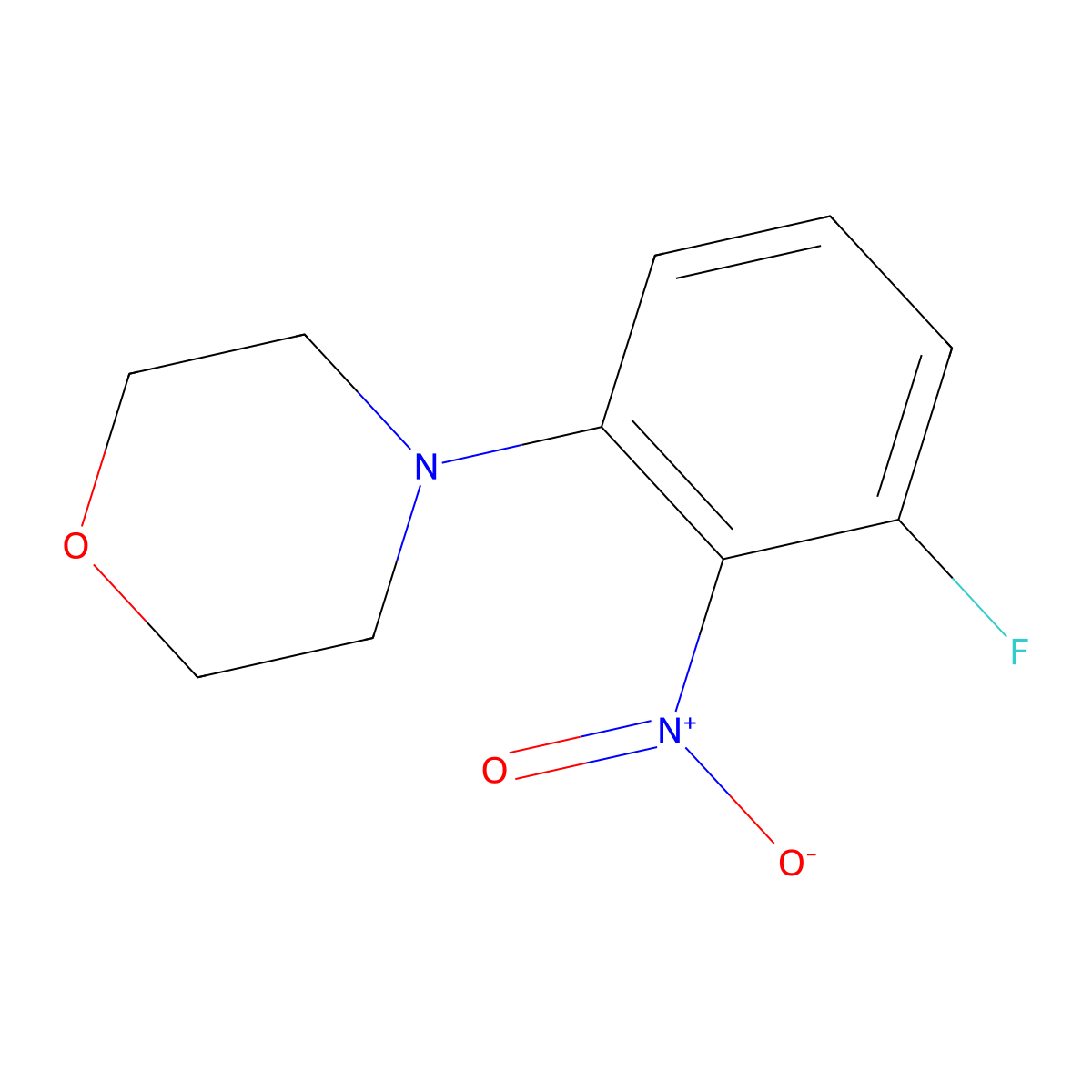 4-(3-Fluoro-2-nitrophenyl)morpholine molecular structure, CAS 179900-21-1