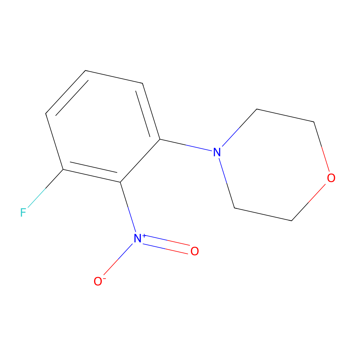 4-(3-Fluoro-2-nitrophenyl)morpholine molecular structure, CAS 179900-21-1